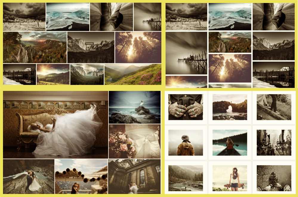 写真の並べ方で変化するギャラリー