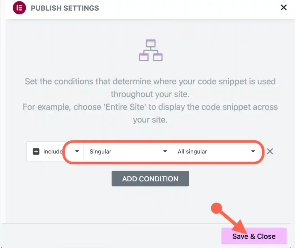 publish setting